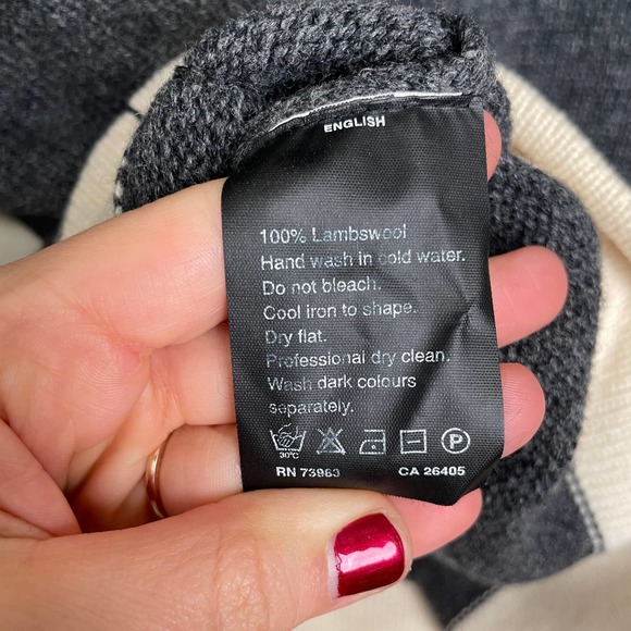 Helly Hanson Color Block Knit Sweater Half Zip Hoodie Embroidered Logo Black XS - Picture 4 of 10